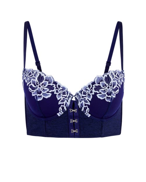 Shop Adore Me Britta Contour Demi Bra In Dark Blue