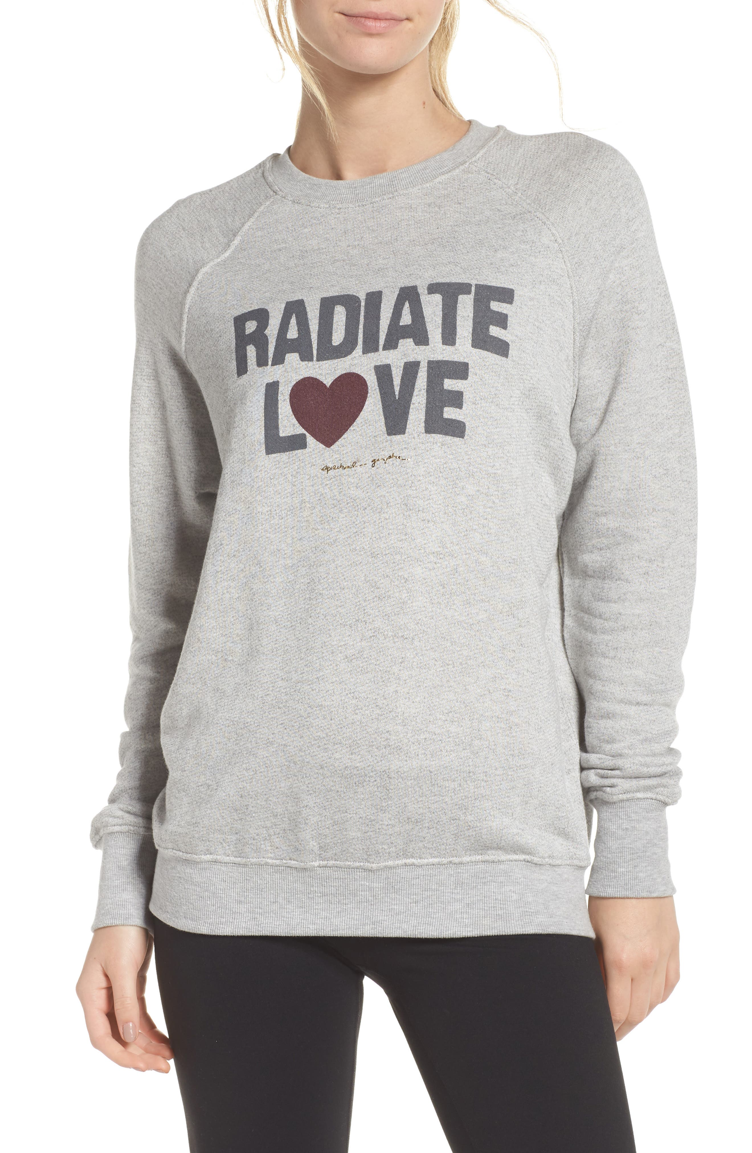 spiritual gangster radiate love sweatshirt