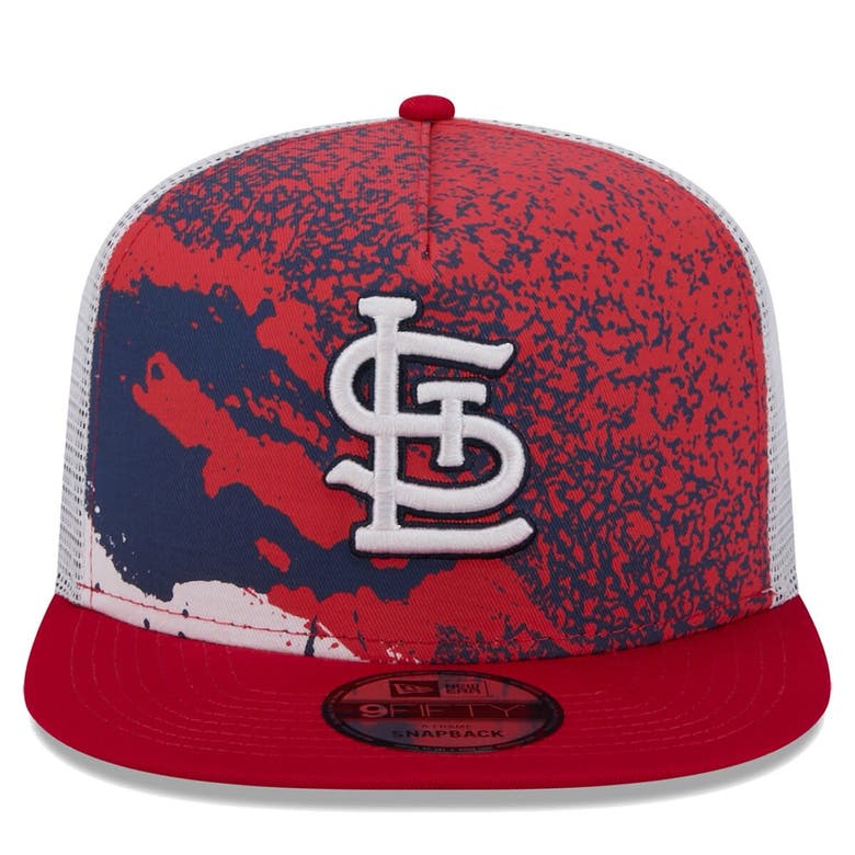 Shop New Era Red St. Louis Cardinals Court Sport 9fifty Snapback Hat