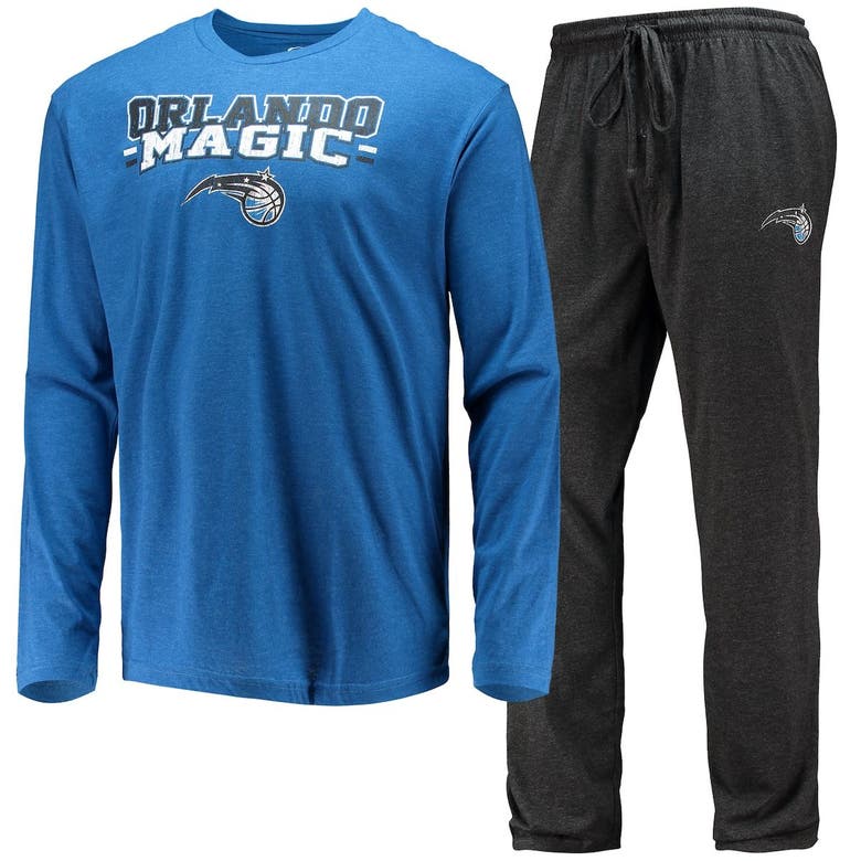 Women's Concepts Sport Blue/Black Orlando Magic Lodge T-Shirt and Pants Sleep Set Size: Large