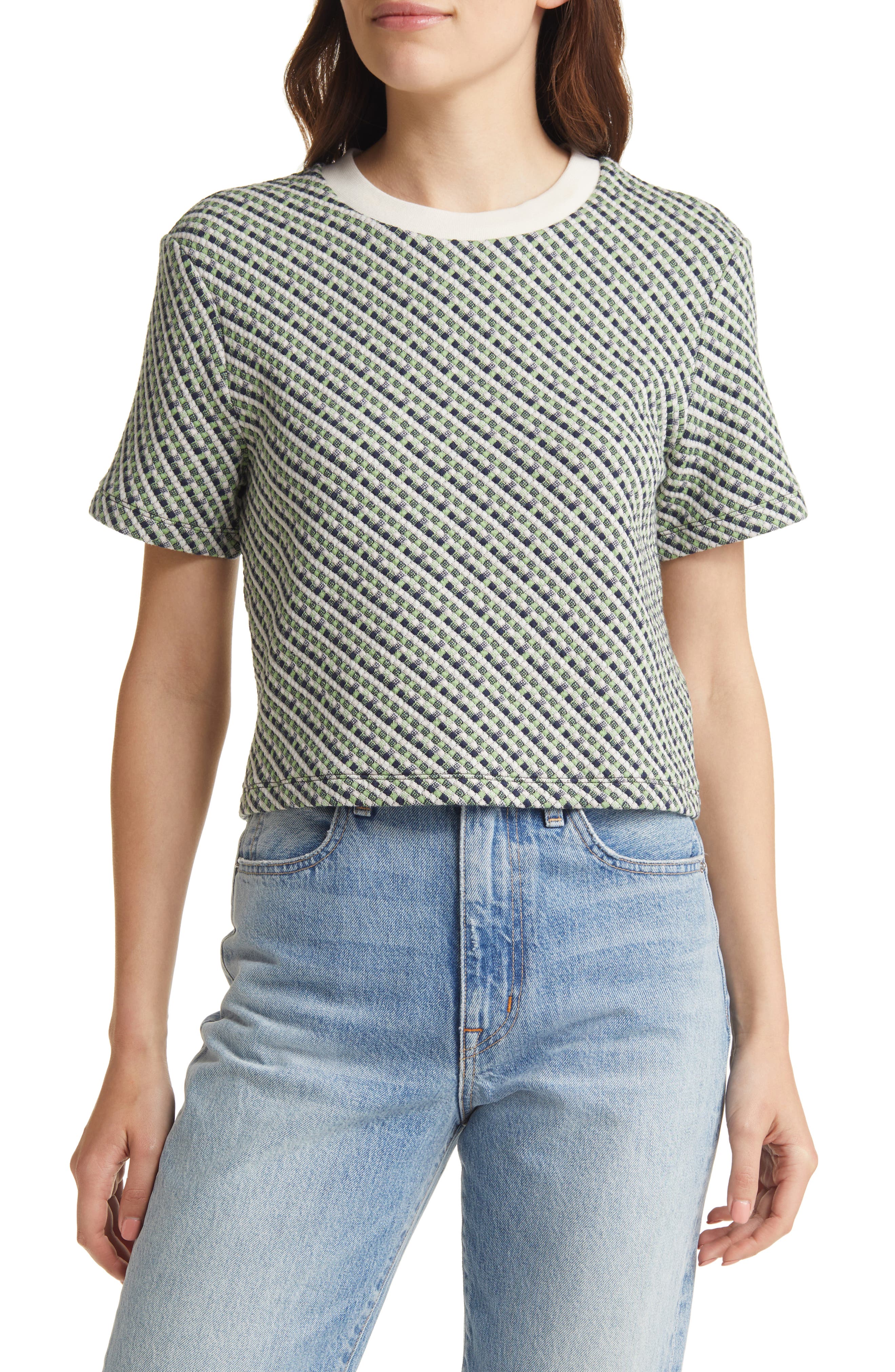 \u0026 Other Stories Boxy Jacquard T-Shirt 