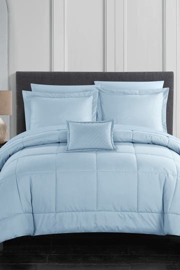 Chic Home Bedding Joshuah Stitched Solid Color Design Bed In A Bag Twin Comforter Set Blue Hautelook - Twin Bedding Sets Solid Color Chic Home Bedding Joshuah Stitched Solid Color Design Bed In A Bag Twin Comforter Set Blue Hautelook - Twin Bedding Sets Solid Color