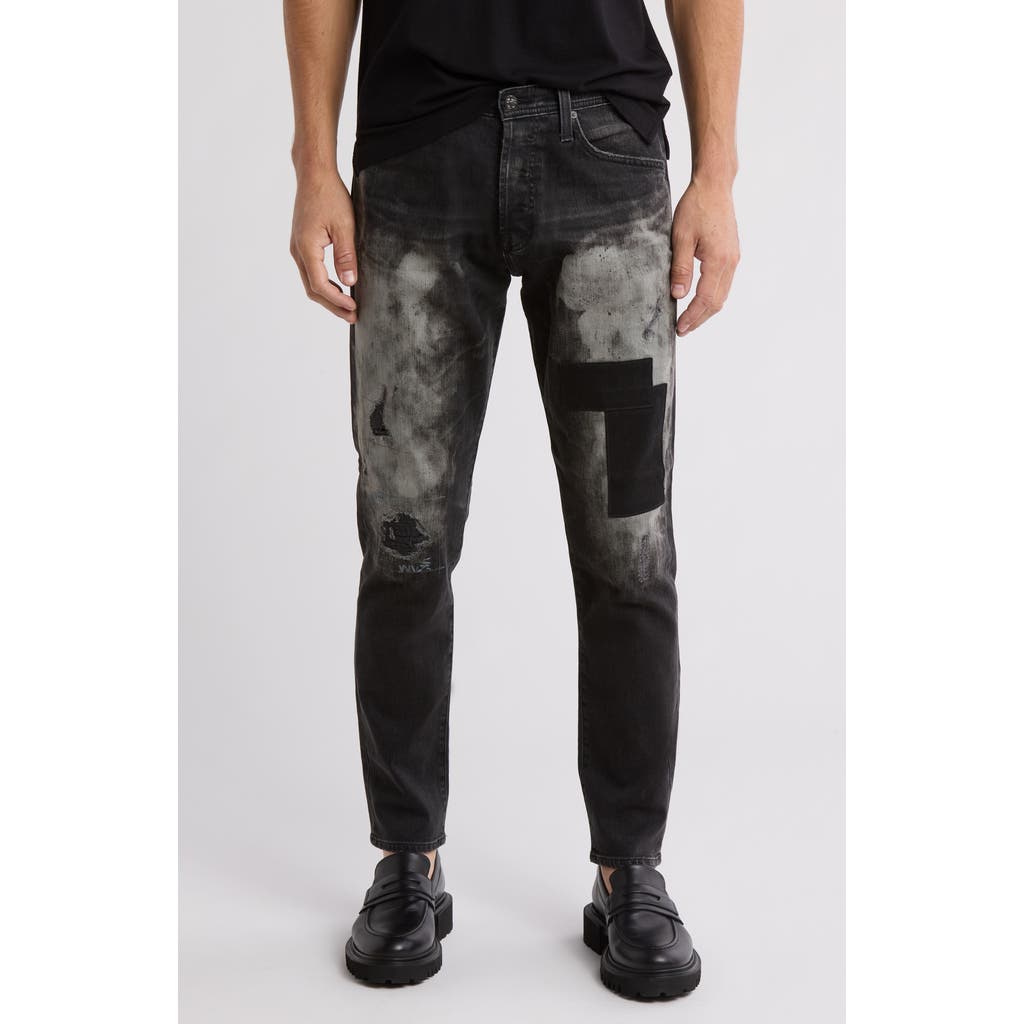 Ag Clyfton Distressed Taper Fit Jeans In 15yrs Blacksmith