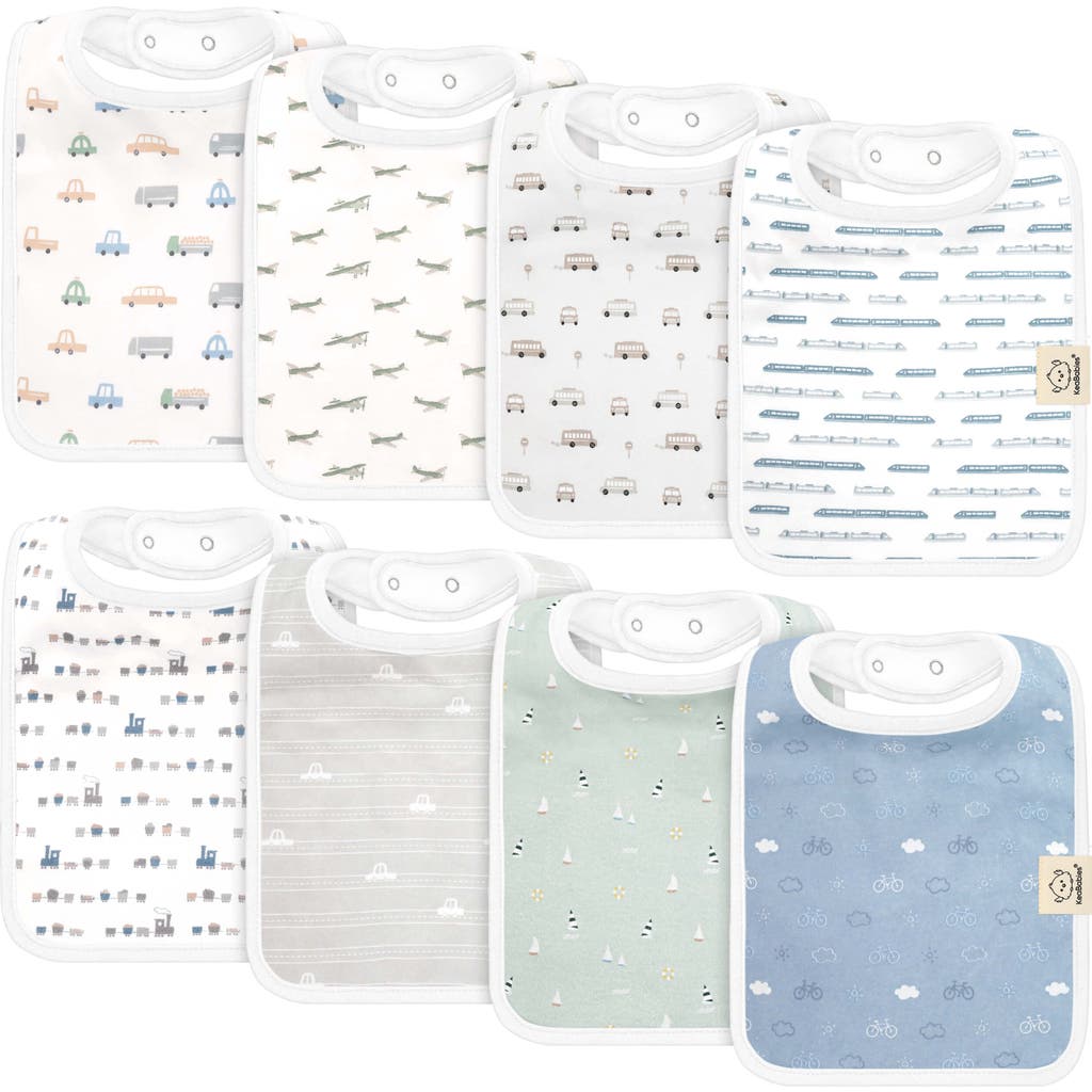 Keababies 8-pack Coast Drool Bibs In Vessels