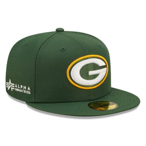 Green Bay Packers New Era x Alpha Industries A-Frame 9FORTY Trucker Snapback  Hat - Black