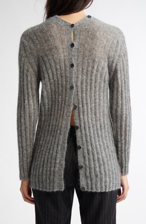 PALOMA WOOL PALOMA WOOL NAOR BUTTON BACK MOHAIR & ALPACA BLEND RIB CARDIGAN