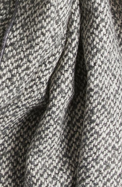 Clifton Wilson Herringbone Wool Scarf In Gray