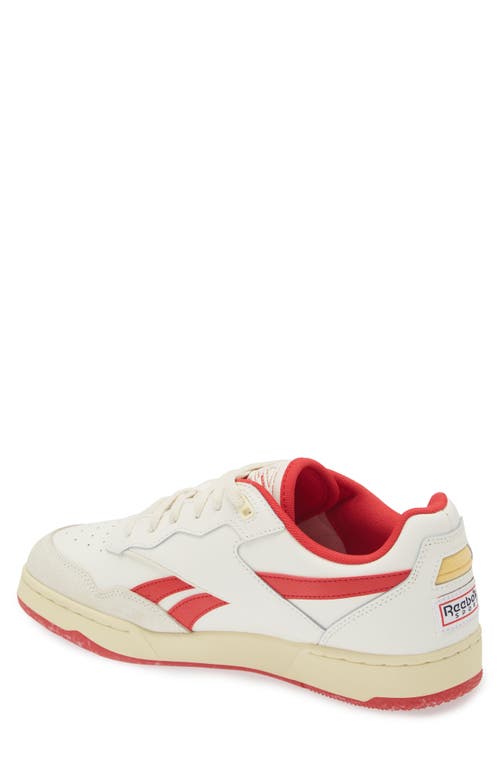 Shop Reebok Bb 4000 Ii Low Top Sneaker In Chalk White Red