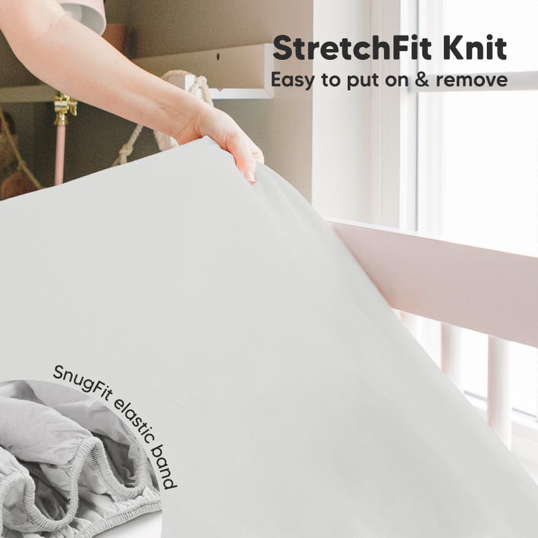 Keababies Isla Fitted Mini Crib Sheets In French Gray