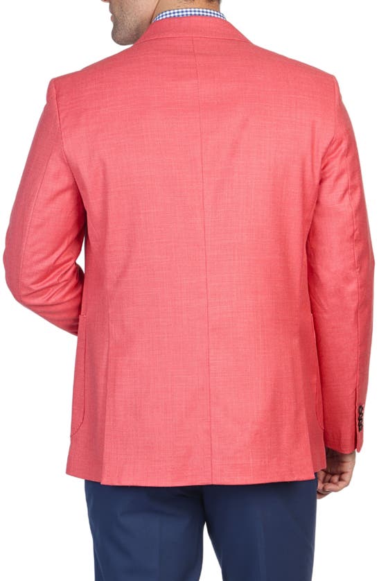 Tailorbyrd Cross Dyed Solid Sport Coat In Chili Pepper
