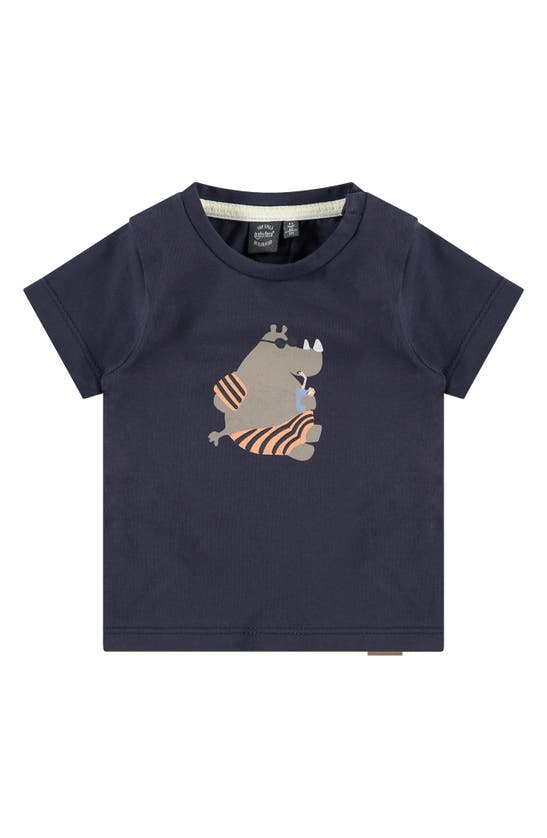 Babyface Babies' Hippo Graphic T-shirt In Blue