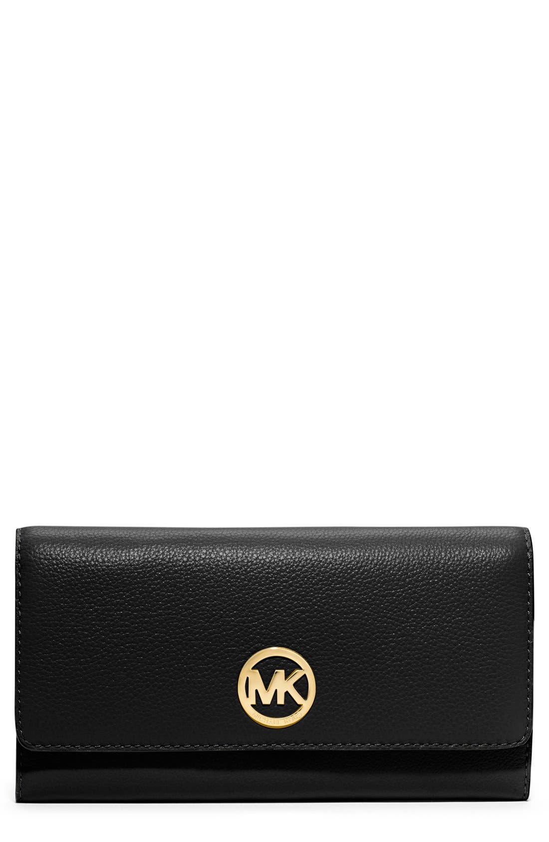 MICHAEL Michael Kors 'Fulton' Trifold Leather Wallet Nordstrom