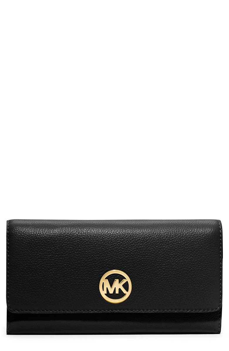 MICHAEL Michael Kors 'Fulton' Trifold Leather Wallet | Nordstrom