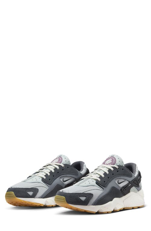 Nike Air Huarache Sneaker in Light Grey/Silver/Violet at Nordstrom, Size 3.5