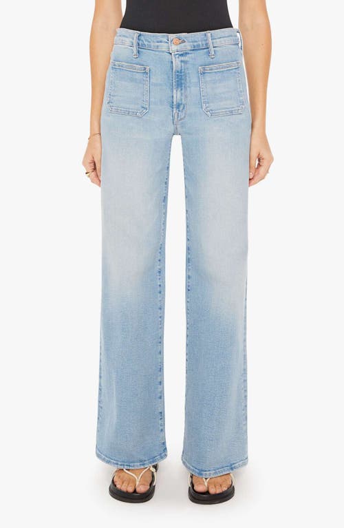 MOTHER Undercover Sneak Patch Pocket Wide Leg Jeans California Cruiser at Nordstrom,