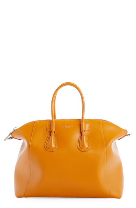 Woman ORANGE Bag in Leather Micro XBWAPAEL000QRIPZ6O46
