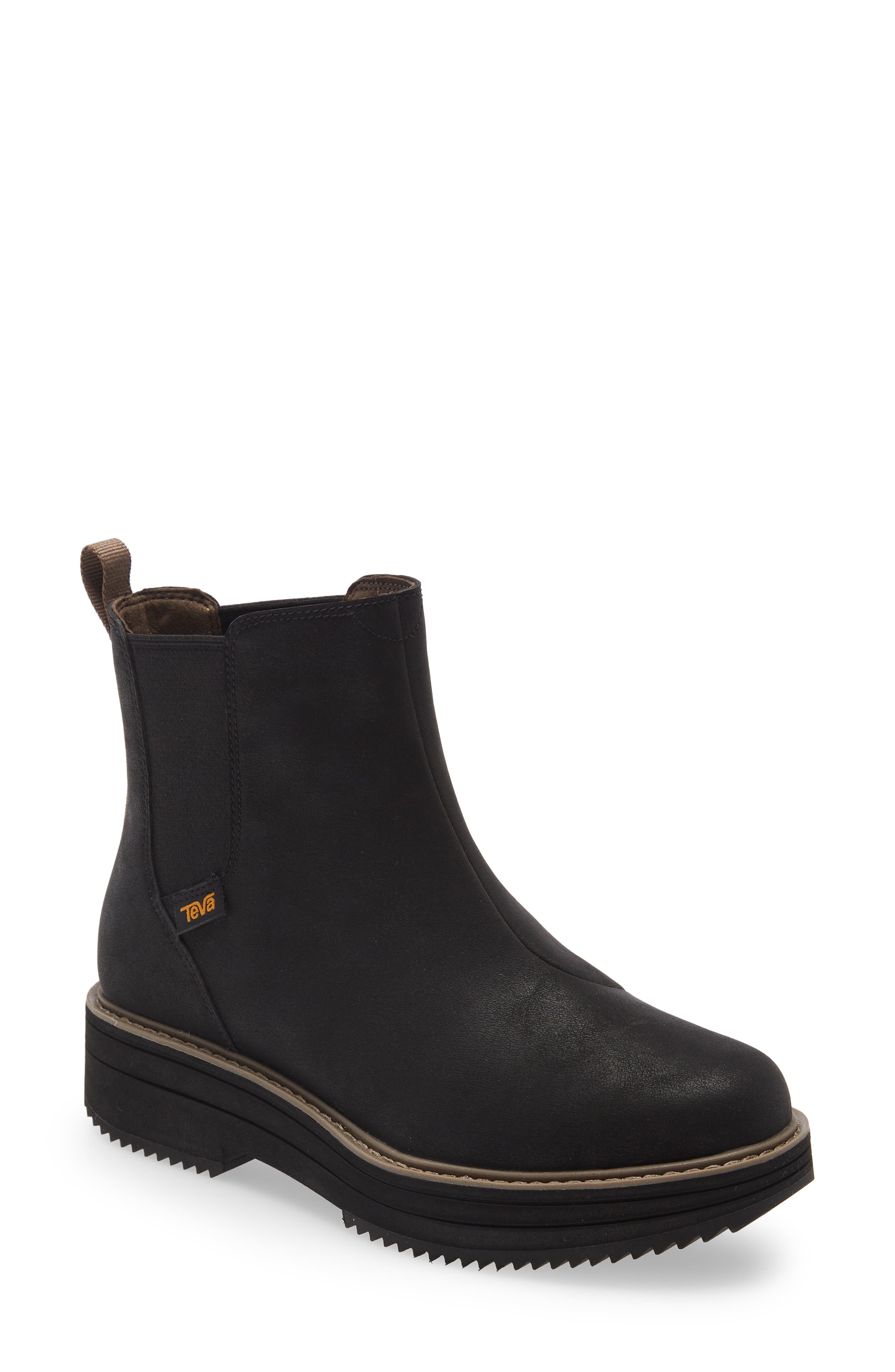 teva chelsea boot black