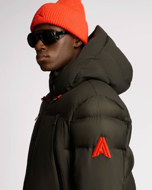 Alpenhaus Barren Heavyweight Multi-tone Puffer With Semi-lustrous Finish In Moss