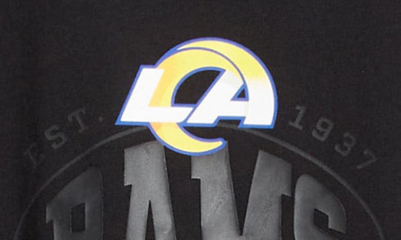 Shop Hugo Boss Boss X Nfl Tackle Graphic T-shirt In Los Angeles Rams Black