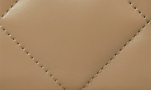 Tory Burch Kira Diamond Quilted Leather Bifold Wallet In Taupe Oak