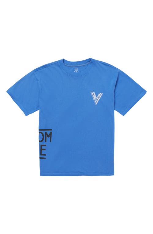 Shop Volcom X Fergus Purcell Fergadelic Oversize Graphic T-shirt In Patriot Blue