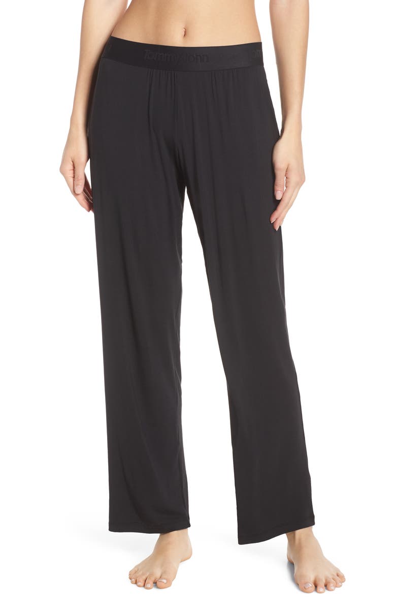 TOMMY JOHN Second Skin Lounge Pants, Main, color, BLACK