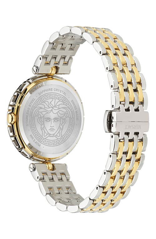 Versace Medusa Heritage Two-tone Bracelet Watch, 38mm In Two Tone