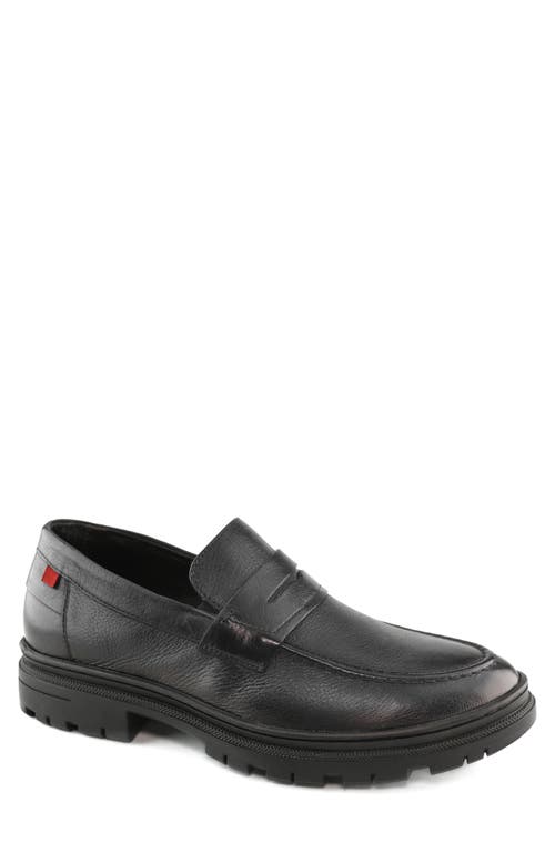 Empire State Penny Loafer in Black Napa Soft
