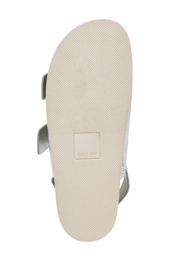 Shop Dolce Vita Starla Platform Sandal In Silver Distressed Leather