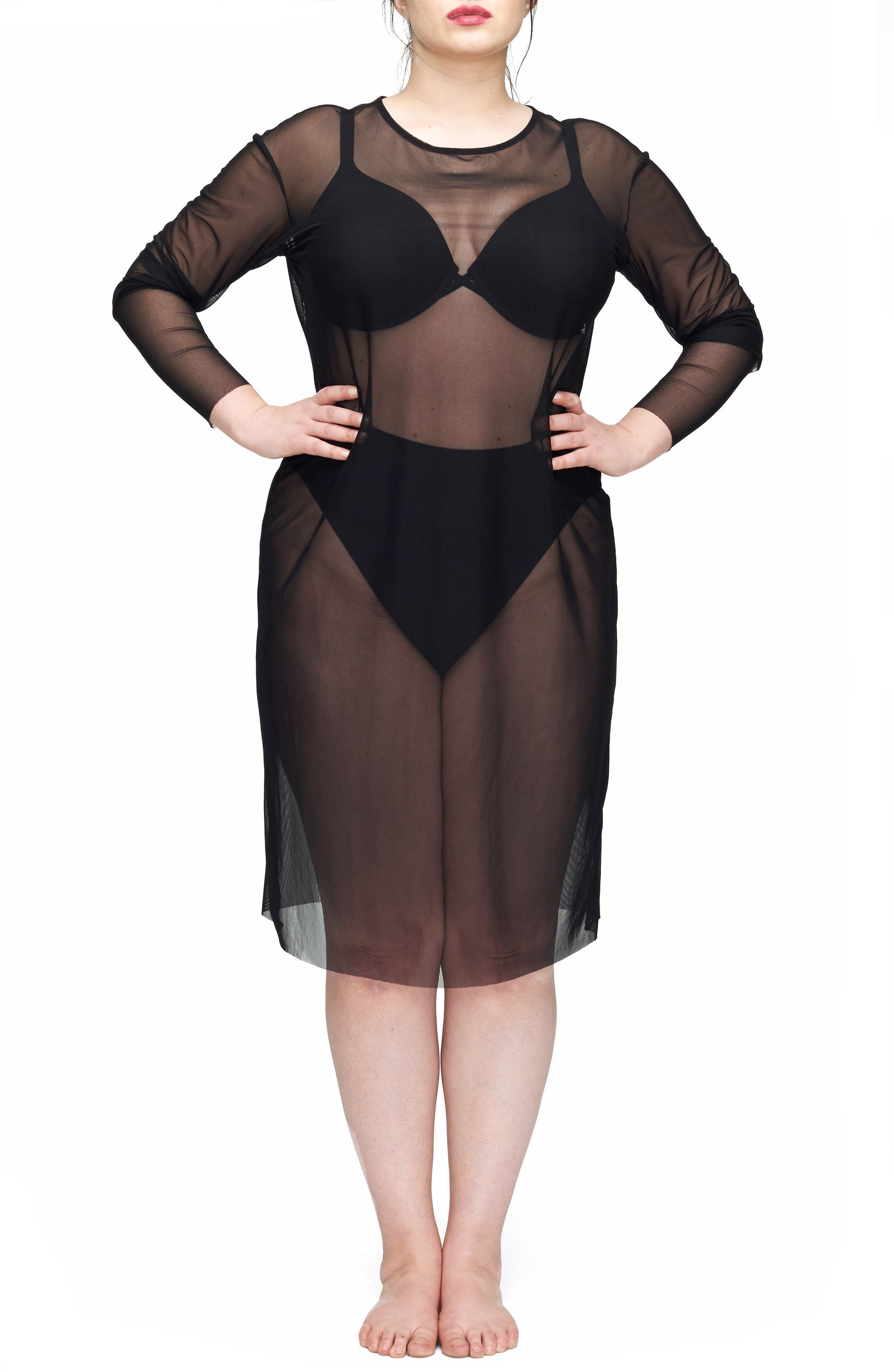 plus size sheer clothing