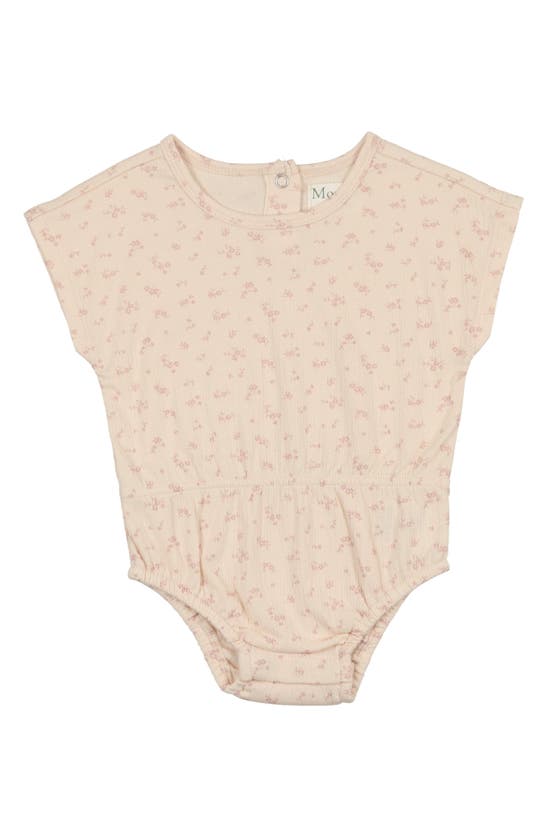 Maniere Floral Romper In Mauve