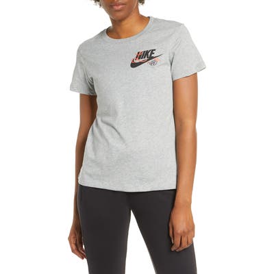 Nike Embroidered Logo T-Shirt, Grey