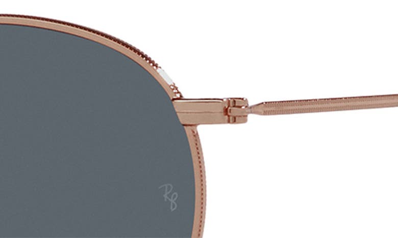 Shop Ray Ban Ray-ban Icons 50mm Round Metal Sunglasses In Blue