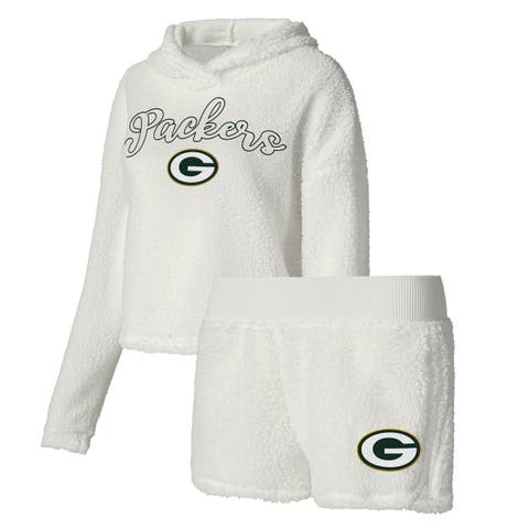 Women's Concepts Sport Green Bay Packers Plus Size Badge T-Shirt & Flannel Pants Sleep Set Size: 2XL