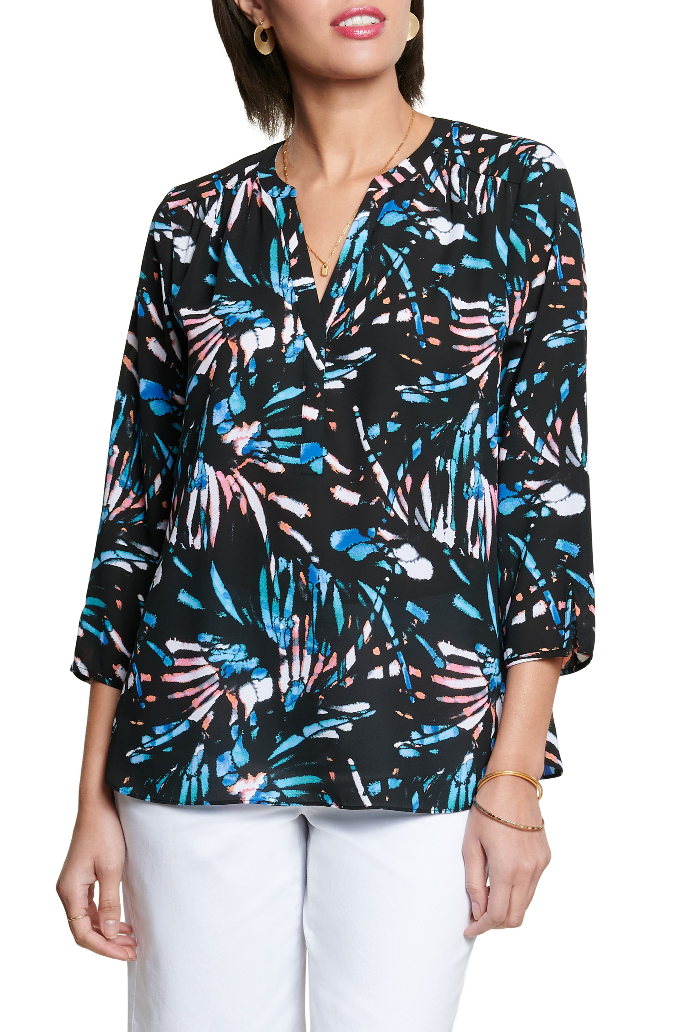 Curves 360 By Nydj Perfect Blouse In Oxford