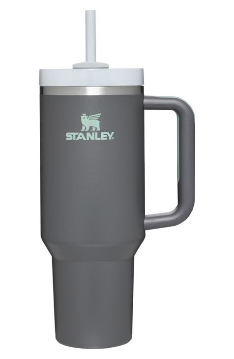 Stanley Adventure Quencher 40 OZ Travel Tumbler Straw Cup BLACK GLOW - SHIP  NOW