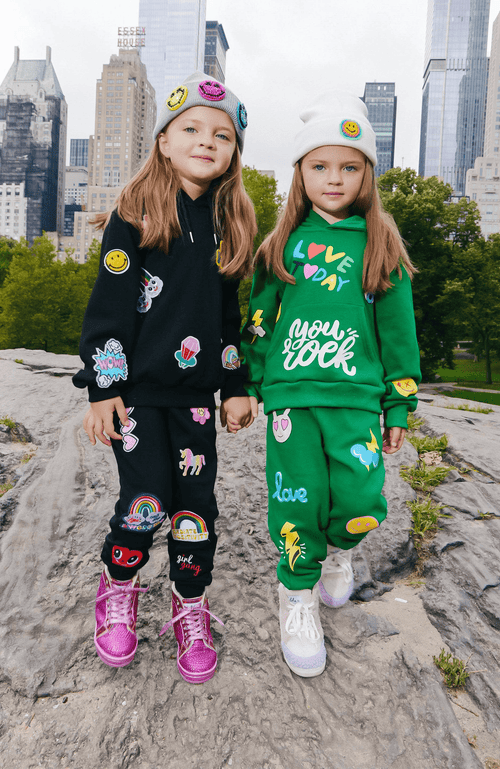 Shop Lola + The Boys You Rock Doodle Set In Green