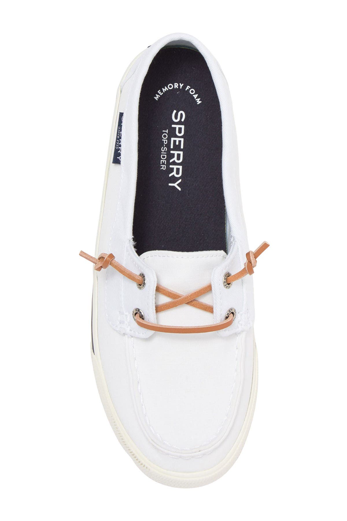 sperry lounge away white