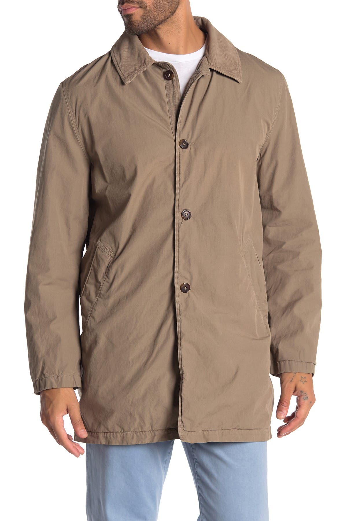Save Khaki Fleece Lined Trench Coat Nordstrom Rack