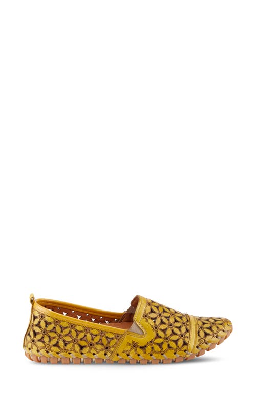 Spring Step Flowerflow Slide Sandal In Yellow