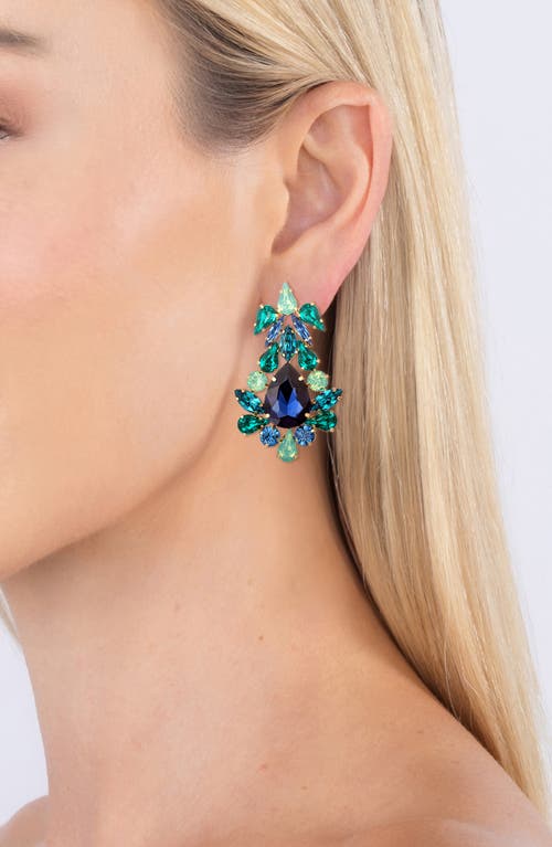 Eye Candy Los Angeles Miranda Statement Earrings In Green