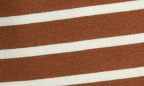 Gibsonlook Stripe Knit Blazer In Saddle/ivory Stripe