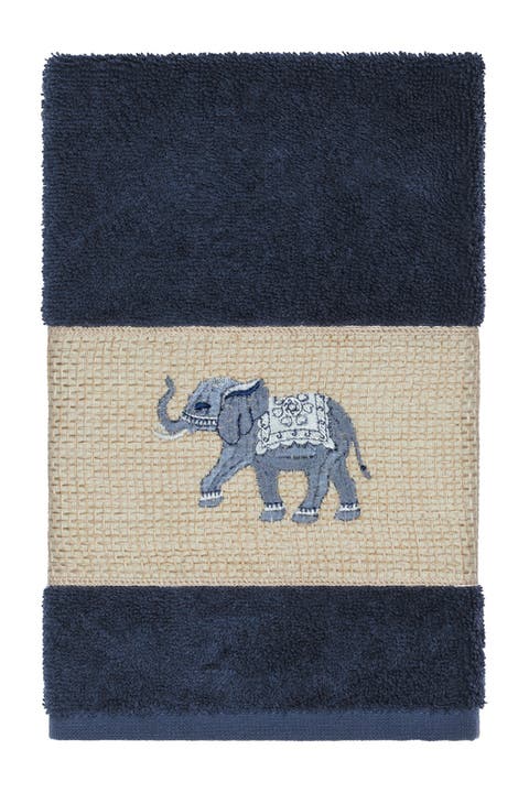 UGG MARTIS 100% ORGANIC COTTON BATH TOWEL 8-Piece Set. Color:REEF BLUE  -OEKO-TEX