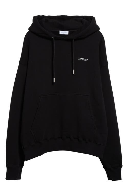 Shop Off-white Boro Arrow Oversize Skate Hoodie In Black - Camouflage