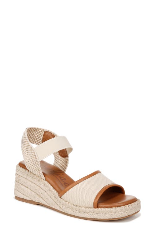 Shop Zodiac Noreen Espadrille Wedge Sandal In Bone White/tan Fabric