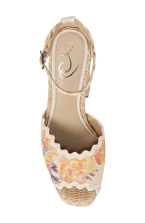 Sam Edelman Kori Platform Sandal In Apricot Multi