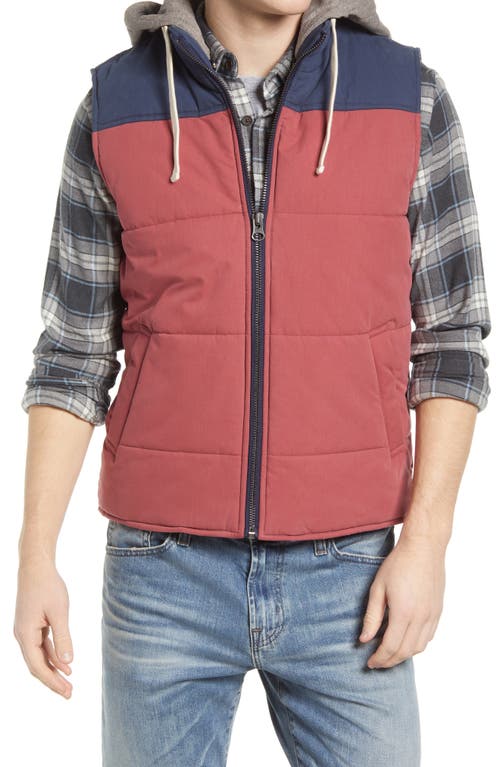 Shop The Normal Brand Dano Vest In Red/navy