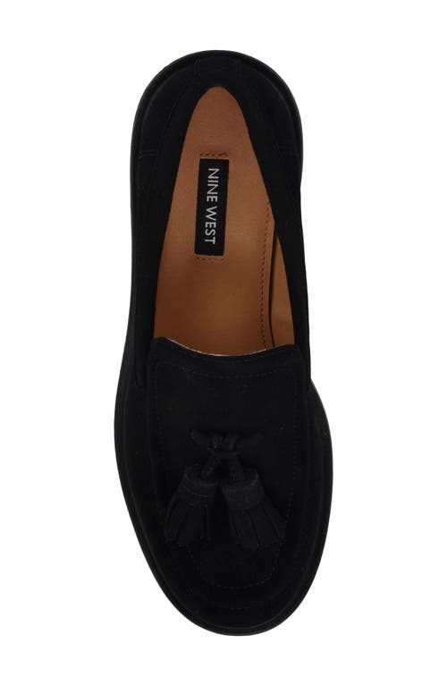 Shop Nine West Roker Tassel Loafer In Black