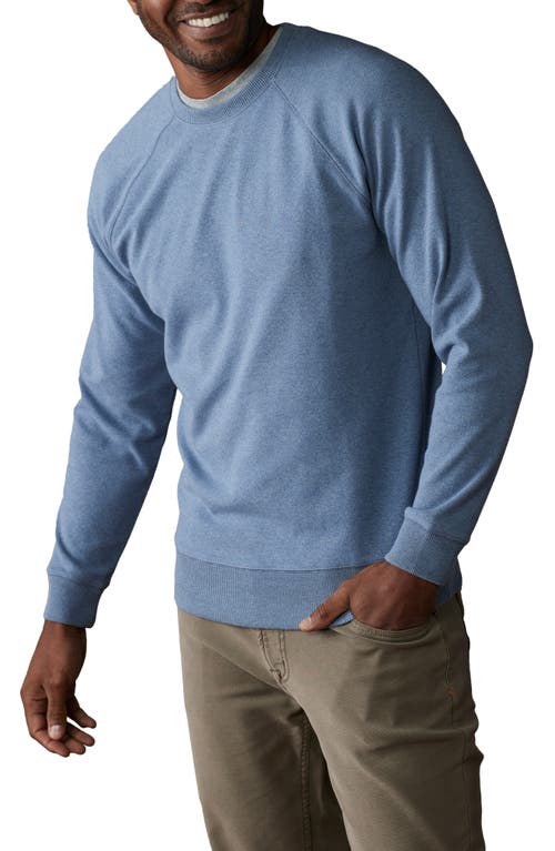 The Normal Brand Puremeso Everyday Crewneck Sweatshirt In Slate Blue