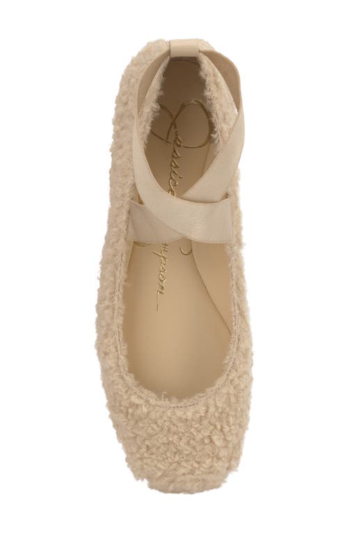 Jessica Simpson 'mandalaye' Leather Flat In Natural Brown